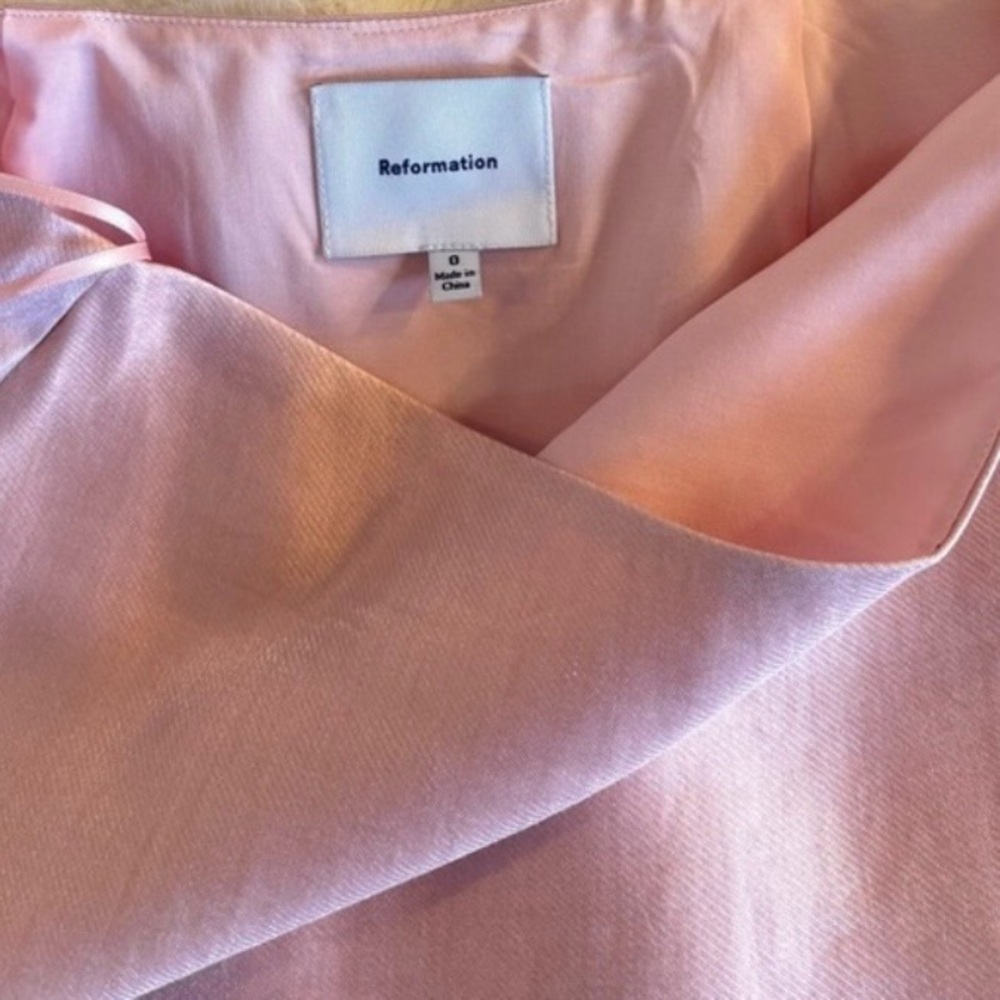 Reformation Mika Two Piece In Bubblegum, brand new, No flaws, without tags. - Picture 6 of 10